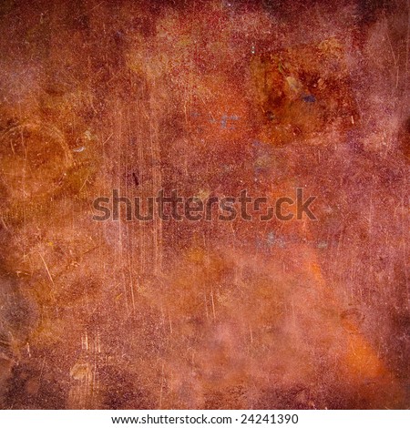 A grunge copper texture