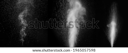 Similar – Image, Stock Photo white bubbling water fountain in front of blue sky