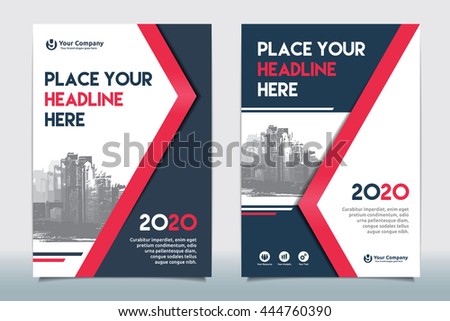 corporate business banner in red geometric style download free corporate book cover design