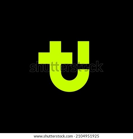 TU UT logo. the letter T and U perfectly combined into a new, modern and original Logo