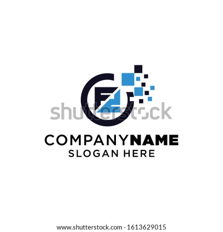 F2 Technology Logo Design Concept