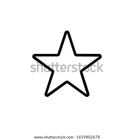 Favourite Star icon vector illustration logo template for many purposes. Isolated on white background.