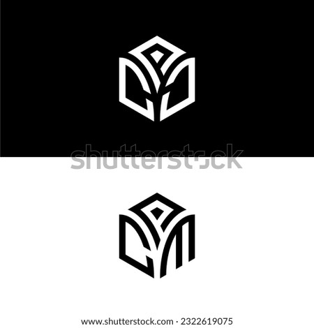 PCC  PCM hexagon logo vector, develop, natural, luxury, modern, finance logo, strong, suitable for your company.