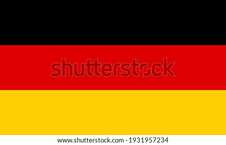 Vector flag of Germany. Accurate dimensions and official colors. Symbol of patriotism and freedom. This file is suitable for digital editing and printing of any size.