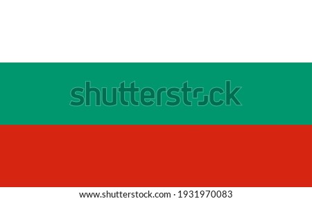 Vector flag of Bulgaria. Accurate dimensions and official colors. Symbol of patriotism and freedom. This file is suitable for digital editing and printing of any size.