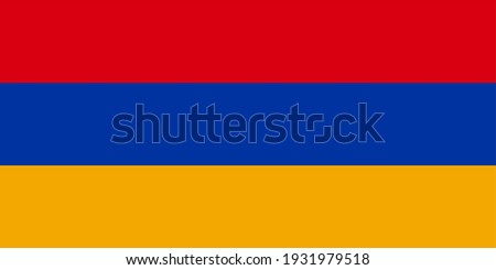 Vector flag of Armenia. Accurate dimensions and official colors. Symbol of patriotism and freedom. This file is suitable for digital editing and printing of any size.