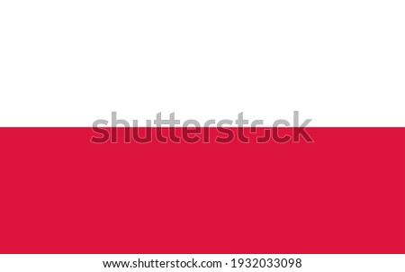 Vector flag of Poland. Accurate dimensions and official colors. Symbol of patriotism and freedom. This file is suitable for digital editing and printing of any size.