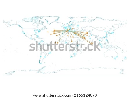 Export concept map for Vatican City, vector Vatican City map on white background suitable for export concepts. File is suitable for digital editing and large size prints.