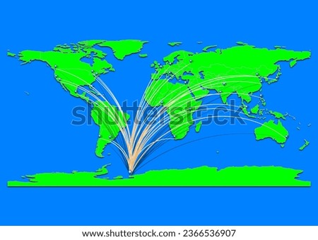 Belgrano II Base, Antarctica map - Concept map for Belgrano II Base, Antarctica on World map. Suitable for export concepts. File is suitable for digital editing and prints of all sizes.