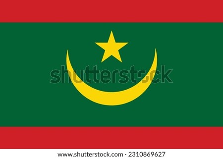 The National Flag of Mauritania