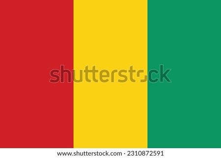 The National Flag of Guinea