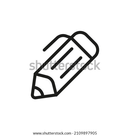 Outline Vector Icon Related Edit Isolated On White Background. Custom Symbol For Your Website, Logo, App, User Interface.