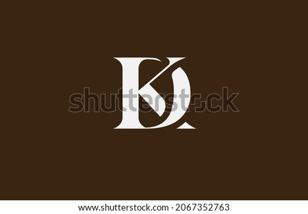 Initial DK Logo, usable for brand and company logo, vector illustration Stock fotó © 