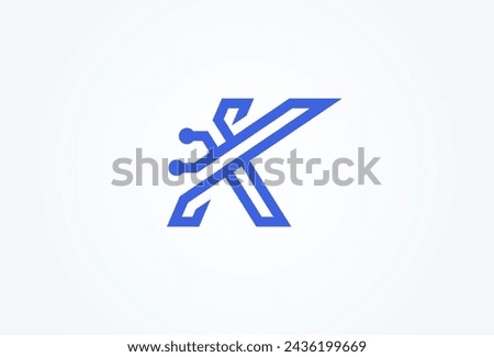 Letter K Technology Logo. letter K with tech style logo design inspiration. Flat Vector Logo Design. vector illustration