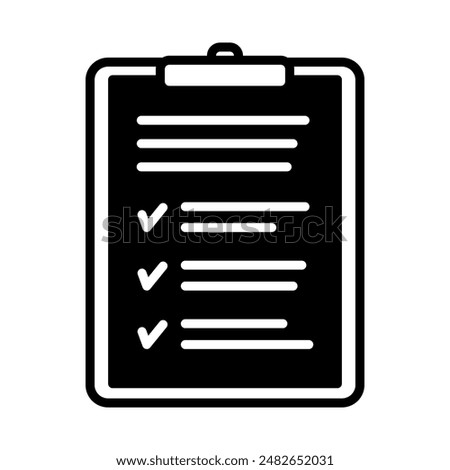 Notes icon. Document icon in glyph style