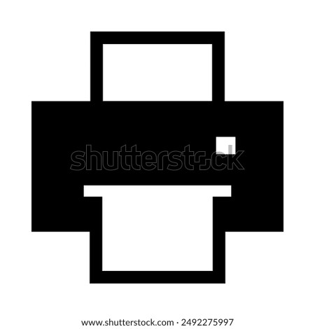 Printer icon in glyph style