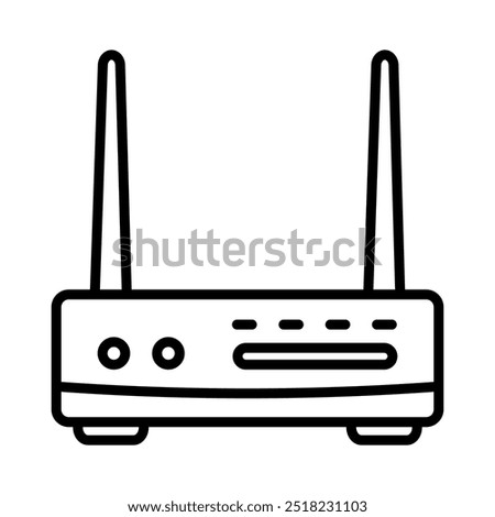 Router icon in line style