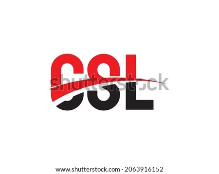 CSL Letter Initial Logo Design Vector Illustration