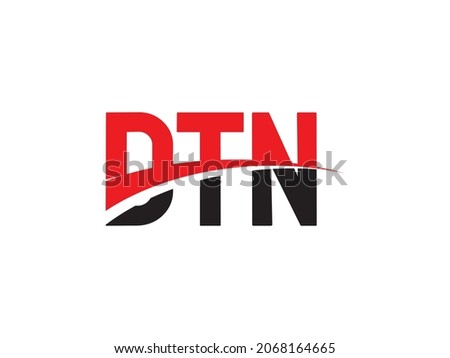 DTN Letter Initial Logo Design Vector Illustration
