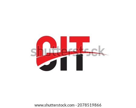 GIT Letter Initial Logo Design Vector Illustration