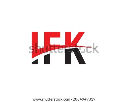 IFK Letter Initial Logo Design Vector Illustration