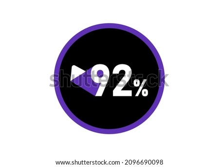 92% Round design vector, 92 percent images