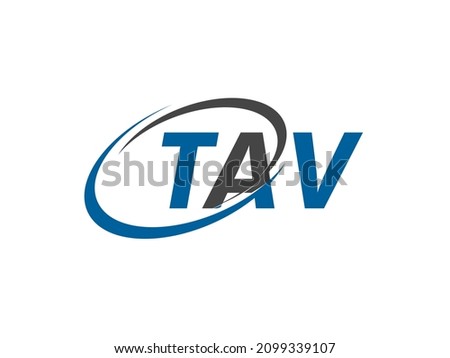 TAV letter creative modern elegant swoosh logo design Stok fotoğraf © 