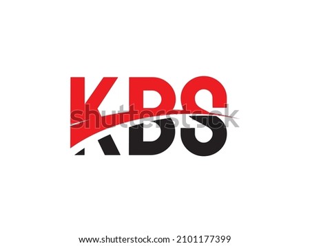 KBS Letter Initial Logo Design Vector Illustration