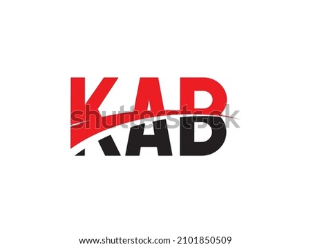 KAB Letter Initial Logo Design Vector Illustration