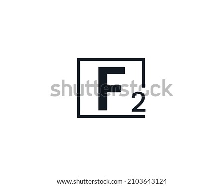 F2, 2F Initial letter logo