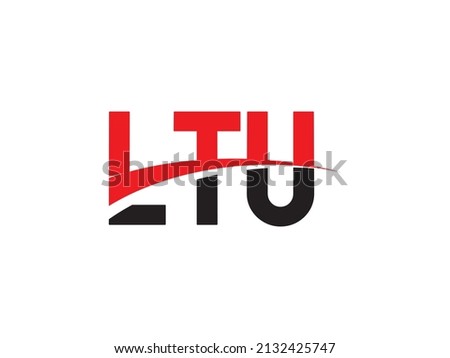 LTU Letter Initial Logo Design Vector Illustration