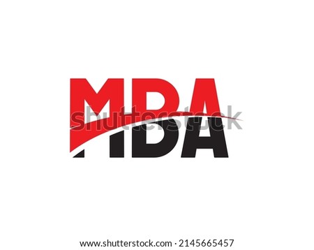 MBA Letter Initial Logo Design Vector Illustration