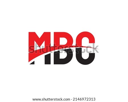 MBC Letter Initial Logo Design Vector Illustration