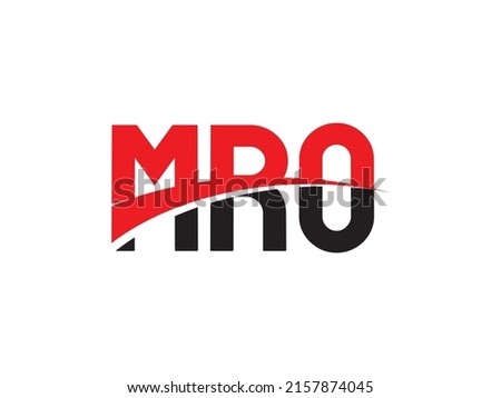 MRO Letter Initial Logo Design Vector Illustration