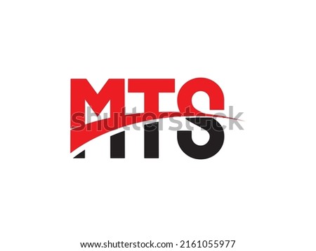 MTS Letter Initial Logo Design Vector Illustration