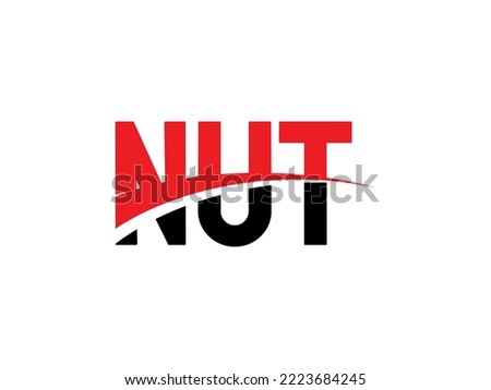 NUT Letter Initial Logo Design Vector Illustration