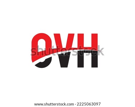 OVH Letter Initial Logo Design Vector Illustration