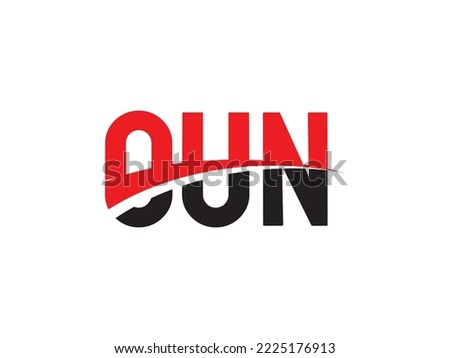 OUN Letter Initial Logo Design Vector Illustration