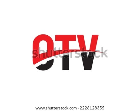 OTV Letter Initial Logo Design Vector Illustration