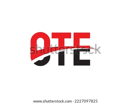 OTE Letter Initial Logo Design Vector Illustration