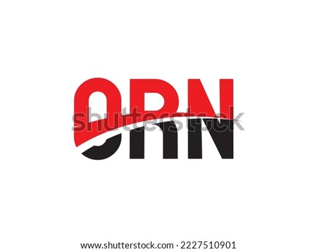 ORN Letter Initial Logo Design Vector Illustration