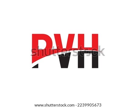 PVH Letter Initial Logo Design Vector Illustration