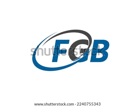 FGB letter creative modern elegant swoosh logo design