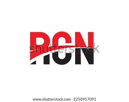 RCN Letter Initial Logo Design Vector Illustration