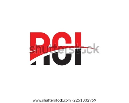 RCI Letter Initial Logo Design Vector Illustration