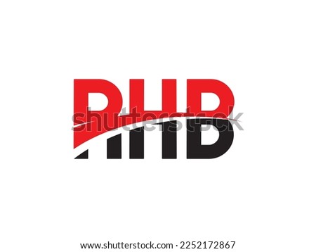 RHB Letter Initial Logo Design Vector Illustration