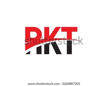 RKT Letter Initial Logo Design Vector Illustration