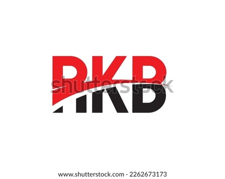 RKB Letter Initial Logo Design Vector Illustration