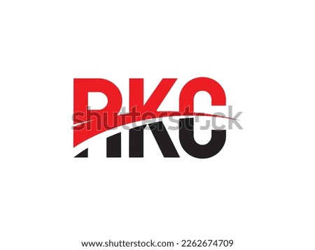 RKC Letter Initial Logo Design Vector Illustration