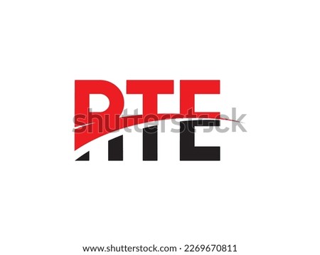 RTE Letter Initial Logo Design Vector Illustration